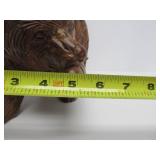 Larger Vintage Hand Carved Wood Japanese Bear Sculpture - "Kibori Kuma"