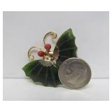 Assorted Vintage Jade Jewelry - Including Sterling Silver & Jade Ring