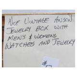 Vintage ANSON Jewelry Box w/Assorted Men