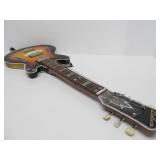 Vintage Sears Big Toy Box Steel (Tin) Electric Toy Guitar w/Original Strap
