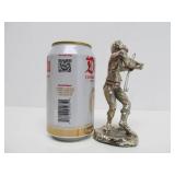 Vintage Silver Clad Fiddler Sculpture by A. Kedem - Made in Israel