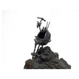 Very Cool Vintage Metal & Lava Rock Sculpture by Greg & Jeff Quayle - "The Original Flea"