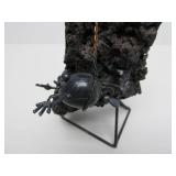 Very Cool Vintage Metal & Lava Rock Sculpture by Greg & Jeff Quayle - "The Original Flea"
