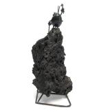 Very Cool Vintage Metal & Lava Rock Sculpture by Greg & Jeff Quayle - "The Original Flea"