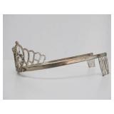 Vintage Rhinestone Encrusted Metal Tiara/Crown
