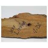Hand Carved Signed North Wind Face etc Natural Log Sculptures by Jeff Lippka & others