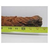 Hand Carved Signed North Wind Face etc Natural Log Sculptures by Jeff Lippka & others