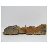 Hand Carved Signed North Wind Face etc Natural Log Sculptures by Jeff Lippka & others