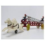 Group of Vintage Style Cast Iron Fire Engines / Trucks