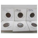 Lot of 26 Assorted US Indian Head Pennies from 1882-1907 #1