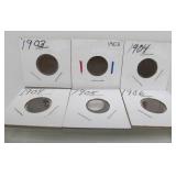 Lot of 26 Assorted US Indian Head Pennies from 1882-1907 #1