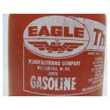 2 Good Vintage Red Metal EAGLE Gas Cans