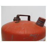 2 Good Vintage Red Metal EAGLE Gas Cans