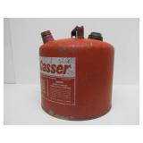 2 Good Vintage Red Metal EAGLE Gas Cans