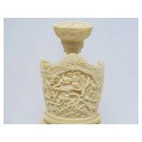 Nicely Detailed Faux Ivory Chinese Emperor & Empress Sculptures