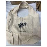 MSRP $900 LOT OF 300 NEW PNC BANK TAKE COURAGE REUSABLE COTTON TOTE BAGS, FOLDABLE ECO-FRIENDLY SHOPPING & GROCERY CARRY BAGS, PROMOTIONAL CANVAS TOTES, BULK LOT!