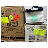 MSRP $375 LOT OF 75+ NEW WOOPS! INSULATED LUNCH TOTE BAGS, THERMAL COOLER BAGS W/ ZIPPER CLOSURE, REUSABLE FOOD & BEVERAGE CARRIERS, BULK LOT!