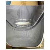 LOT OF 100+ NEW TWIN CITY FAN & BLOWER EMBROIDERED BASEBALL CAPS, MIXED LOGO DESIGNS, ADJUSTABLE PROMOTIONAL HATS, BULK INVENTORY LOT!
