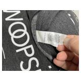 LOT OF 46 NEW WOOPS! MIXED SIZE CREWNECK SWEATSHIRTS, HEATHER GRAY PROMOTIONAL APPAREL, SWEET TREATS LOGO PULLOVER SWEATERS, BULK LOT!
