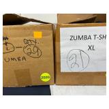 BULK LOT OF 45+ NEW MIXED SIZES BELIEVE! 2016 NATIONAL CONFERENCE ZUMBATHON T-SHIRTS, MAKE-A-WISH CHARITY EVENT PROMOTIONAL SHIRTS, BLUE