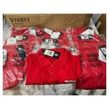 MSRP $450 9-CT NEW WITH TAGS UNDER ARMOUR TECH POLO SHIRTS, NWT, RED PERFORMANCE CORPORATE APPAREL W/ WESTWOOD LOGO, SIZES S-2XL