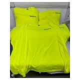 LOT OF 25+ NEW MIXED SIZES "WESTWOOD" SAFETY YELLOW LONG SLEEVE T-SHIRTS, HIGH-VISIBILITY CREWNECK WORK SHIRTS, NEW CONDITION!