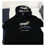 LOT 10 NEW MIXED SIZES ZUMBA FITNESS T-SHIRTS, NAUTICAL VITAMIN SEA GRAPHIC, ACTIVE & CASUAL WEAR, COMFORTABLE WORKOUT GEAR!