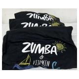 LOT 10 NEW MIXED SIZES ZUMBA FITNESS T-SHIRTS, NAUTICAL VITAMIN SEA GRAPHIC, ACTIVE & CASUAL WEAR, COMFORTABLE WORKOUT GEAR!