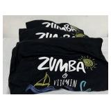 LOT 10 NEW MIXED SIZES ZUMBA FITNESS T-SHIRTS, NAUTICAL VITAMIN SEA GRAPHIC, ACTIVE & CASUAL WEAR, COMFORTABLE WORKOUT GEAR!