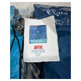 100+ NEW CRUISEONE DRAWSTRING CINCH BAGS,2  ASSORTED STYLES BUT MOSTLY LIGHT BLUE, LIGHTWEIGHT BACKPACKS FOR VACATION & EVENTS!