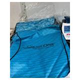 100+ NEW CRUISEONE DRAWSTRING CINCH BAGS,2  ASSORTED STYLES BUT MOSTLY LIGHT BLUE, LIGHTWEIGHT BACKPACKS FOR VACATION & EVENTS!