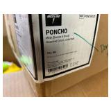 BULK LOT 100+ MEDLINE BRAND EMERGENCY PONCHOS, UNIVERSAL SIZE RAIN COATS, BRIGHT ASSORTED COLORS, PROTECTIVE RAIN WEAR FOR EVENTS!