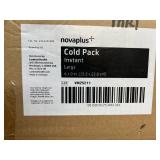 MSRP $216 3 NEW CASES OF 16 NOVAPLUS LARGE INSTANT COLD PACKS (6X9) 48 TOTAL COLD PACKS FOR FIRST AID AND THERAPY