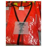 MSRP $150 18-CT NEW ULINE SAFETY VESTS, HI-VIS ORANGE MESH WORK VESTS, UNIVERSAL SIZE S-XL, INDUSTRIAL GRADE PPE, REFLECTIVE SAFETY APPAREL FOR CONSTRUCTION & WAREHOUSE!