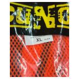 MSRP $225 15-CT LOT NEW OCCUNOMIX HI-VIZ SAFETY VESTS, SIZE XL, ORANGE MESH W/ REFLECTIVE STRIPING, INDUSTRIAL PPE WORKWEAR!