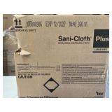 MSRP $300 NEW CASE PDI SANI-CLOTH PLUS GERMICIDAL WIPES, 12 CANISTERS (160 LG WIPES/CAN), MEDICAL-GRADE DISINFECTANT, FAST-KILL QUAT FORMULA FOR CLINICS, DENTAL, VET, EMS & HEALTHCARE FACILITIES, 