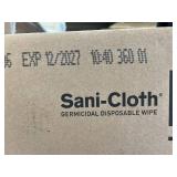 MSRP $300 NEW CASE PDI SANI-CLOTH PLUS GERMICIDAL WIPES, 12 CANISTERS (160 LG WIPES/CAN), MEDICAL-GRADE DISINFECTANT, FAST-KILL QUAT FORMULA FOR CLINICS, DENTAL, VET, EMS & HEALTHCARE FACILITIES, 