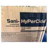 MSRP $200 PDI SANI-HYPERCIDE GERMICIDAL DISPOSABLE WIPES, 6 CANISTERS X 65 WIPES (390 TOTAL), EXTRA LARGE 7.5" X 15" PROFESSIONAL MEDICAL-GRADE DISINFECTANT, FAST 1-MINUTE KILL TIME, HOSPITAL DENTAL E