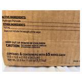 MSRP $200 PDI SANI-HYPERCIDE GERMICIDAL DISPOSABLE WIPES, 6 CANISTERS X 65 WIPES (390 TOTAL), EXTRA LARGE 7.5" X 15" PROFESSIONAL MEDICAL-GRADE DISINFECTANT, FAST 1-MINUTE KILL TIME, HOSPITAL DENTAL E
