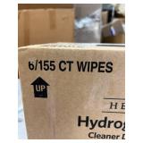 MSRP $180 CLOROX HEALTHCARE HYDROGEN PEROXIDE DISINFECTANT WIPES CASE, 6 CANISTERS X 155 WIPES (930 TOTAL), PROFESSIONAL HOSPITAL-GRADE CLEANER, NON-BLEACH FORMULA, MEDICAL DENTAL VETERINARY EMS FACIL
