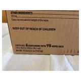 MSRP $150 1 NEW Case PDI Sani-HP1 Germicidal XL Wipes, REF P83184, 6 Canisters x 95 Wipes Each, 1-Min Kill Time for 50 Pathogens Including Norovirus & C. Auris, Hydrogen Peroxide Formula, Extra La