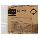 MSRP $300 PDI SANI-CLOTH SUPER GERMICIDAL DISPOSABLE WIPES CASE, 12 CANISTERS X 160 WIPES (1,920 TOTAL), LARGE WIPES, HOSPITAL-GRADE DISINFECTANT, FAST 2-MINUTE BACTERICIDAL VIRUCIDAL CLEANING, MEDICA