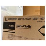 MSRP $300 PDI SANI-CLOTH SUPER GERMICIDAL DISPOSABLE WIPES CASE, 12 CANISTERS X 160 WIPES (1,920 TOTAL), LARGE WIPES, HOSPITAL-GRADE DISINFECTANT, FAST 2-MINUTE BACTERICIDAL VIRUCIDAL CLEANING, MEDICA