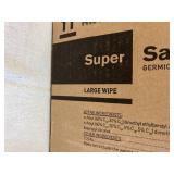 MSRP $300 PDI SANI-CLOTH SUPER GERMICIDAL DISPOSABLE WIPES CASE, 12 CANISTERS X 160 WIPES (1,920 TOTAL), LARGE WIPES, HOSPITAL-GRADE DISINFECTANT, FAST 2-MINUTE BACTERICIDAL VIRUCIDAL CLEANING, MEDICA