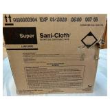 MSRP $300 PDI SANI-CLOTH SUPER GERMICIDAL DISPOSABLE WIPES CASE, 12 CANISTERS X 160 WIPES (1,920 TOTAL), LARGE WIPES, HOSPITAL-GRADE DISINFECTANT, FAST 2-MINUTE BACTERICIDAL VIRUCIDAL CLEANING, MEDICA
