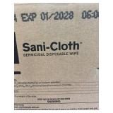 MSRP $300 PDI SANI-CLOTH SUPER GERMICIDAL DISPOSABLE WIPES CASE, 12 CANISTERS X 160 WIPES (1,920 TOTAL), LARGE WIPES, HOSPITAL-GRADE DISINFECTANT, FAST 2-MINUTE BACTERICIDAL VIRUCIDAL CLEANING, MEDICA