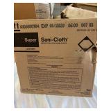 MSRP $300 PDI SANI-CLOTH SUPER GERMICIDAL DISPOSABLE WIPES CASE, 12 CANISTERS X 160 WIPES (1,920 TOTAL), LARGE WIPES, HOSPITAL-GRADE DISINFECTANT, FAST 2-MINUTE BACTERICIDAL VIRUCIDAL CLEANING, MEDICA
