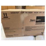 MSRP $150 1 NEW Case PDI Sani-HP1 Germicidal XL Wipes, REF P83184, 6 Canisters x 95 Wipes Each, 1-Min Kill Time for 50 Pathogens Including Norovirus & C. Auris, Hydrogen Peroxide Formula, Extra La