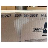 MSRP $150 1 NEW Case PDI Sani-HP1 Germicidal XL Wipes, REF P83184, 6 Canisters x 95 Wipes Each, 1-Min Kill Time for 50 Pathogens Including Norovirus & C. Auris, Hydrogen Peroxide Formula, Extra La