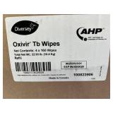 MSRP $180 NEW DIVERSEY OXIVIR TB DISINFECTANT WIPE REFILLS, 4 X 160 WIPE ROLLS (640 TOTAL), HOSPITAL-GRADE AHP CLEANER, FITS GALLON WIPE BUCKETS & DISPENSERS, MEDICAL, DENTAL, CLINIC & JANITOR